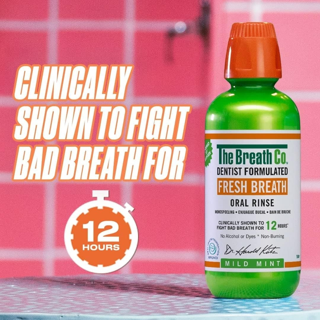 Enjuague Bucal sin Alcohol Anti Halitosis Sabor Mild Mint - 500 ml